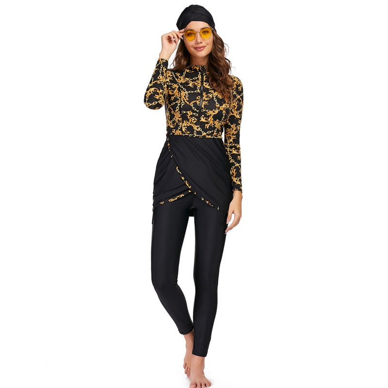 EB | 3 Teile Set Halal Bademode Badeanzug Burkini Badeoutfit