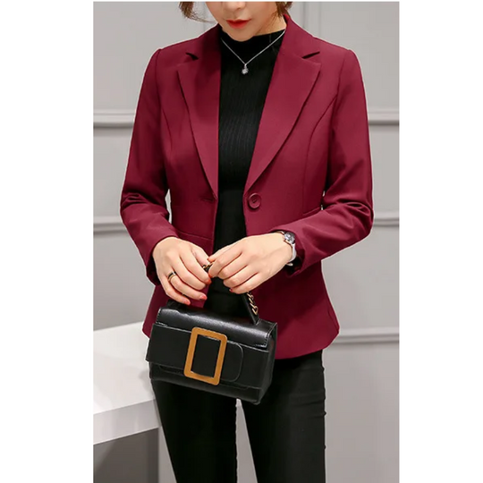 EB | Eleganter Damen Blazer mit Langen Ärmeln Perfekt für Die Arbeit