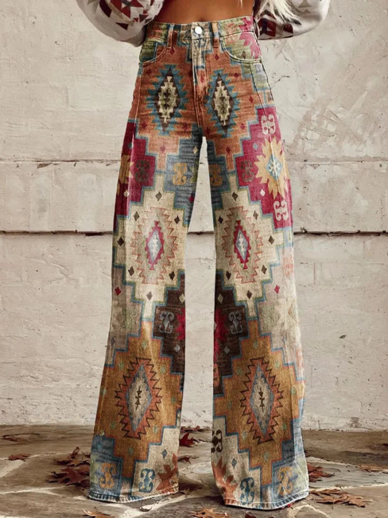 EB | Bedruckte Weite Hose