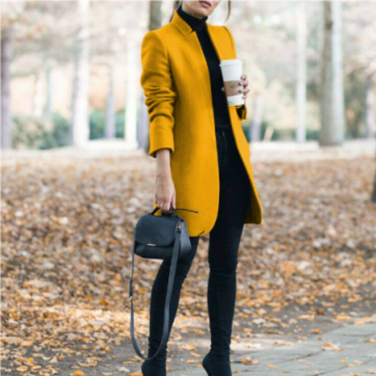 EB | Damen Stehkragen Wintermantel mit Zeitlosem Design