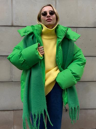 EB | Warme, gepolsterte, lässige Jacke für Frauen
