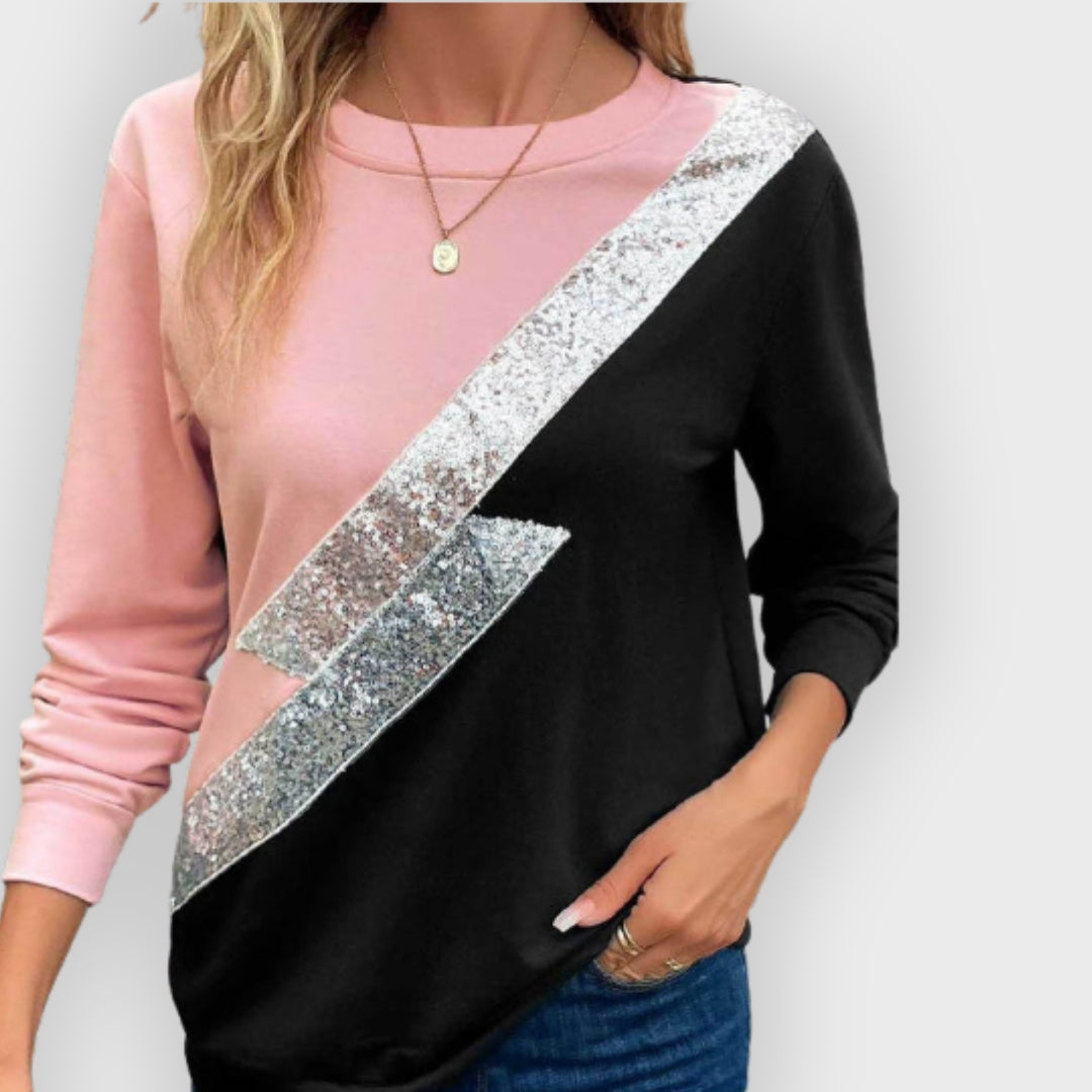 EB | Sweatshirt Diagonal Streifen Detail