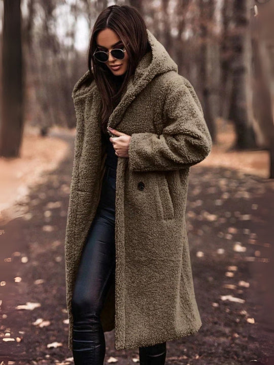 EB | Damen-Trenchcoat mit Gürtel und Doppelt Geknöpftem Verschluss