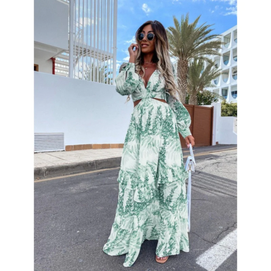 EB | Cut Out Maxikleid mit Mutigem Design für Damen