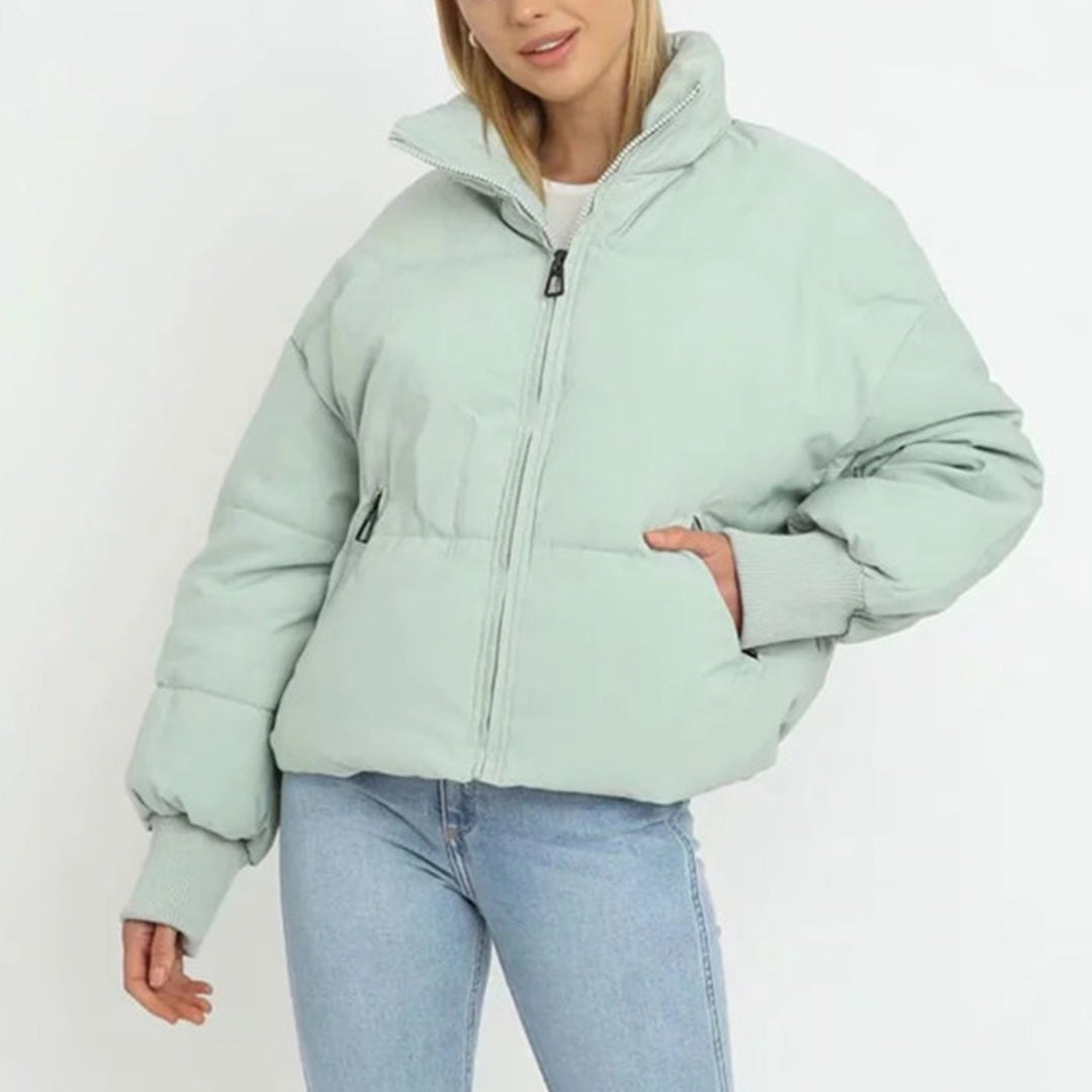 EB | Kurze Pufferjacke mit Reißverschluss - Reißverschluss