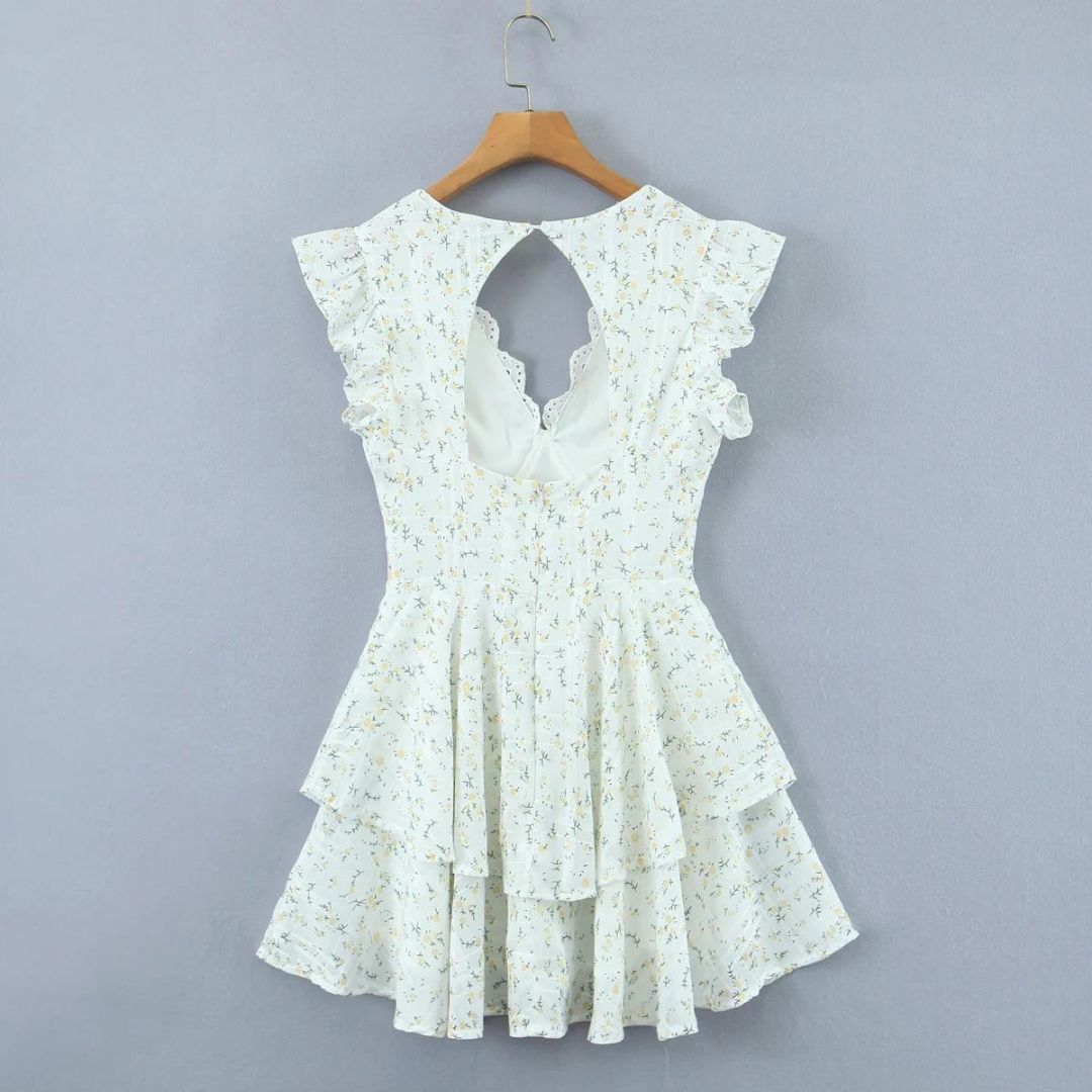 EB Verspieltes Minikleid mit Lochstickerei