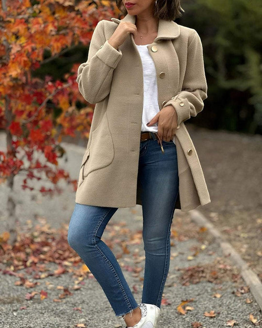 EB | elegante Jacke mit stilvollem seitlichem Knotendetail
