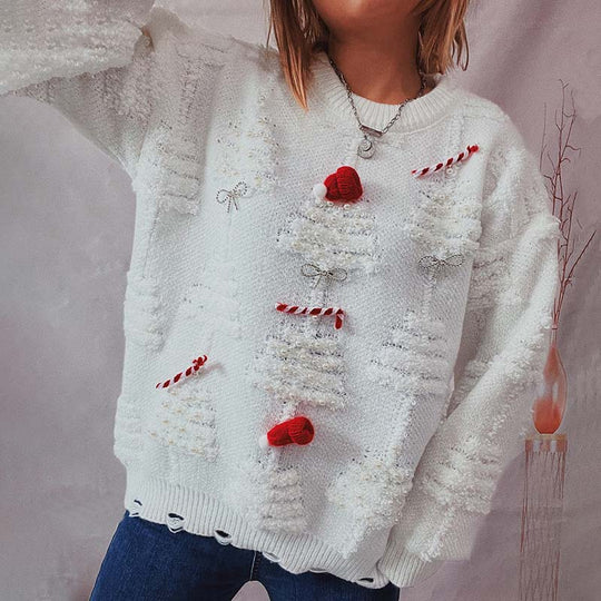 EB | Weihnachtspullover Mit Fröhlichem Design