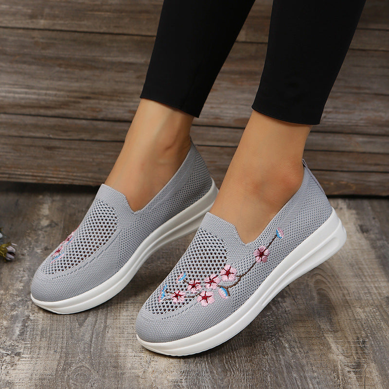 Gestickte lässige Mesh-Schuhe EB