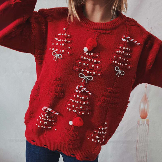 EB | Weihnachtspullover Mit Fröhlichem Design