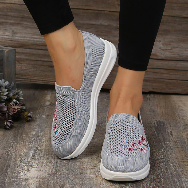 Gestickte lässige Mesh-Schuhe EB