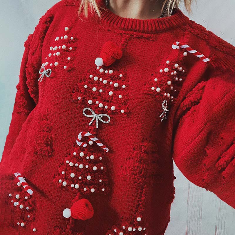 EB | Weihnachtspullover Mit Fröhlichem Design