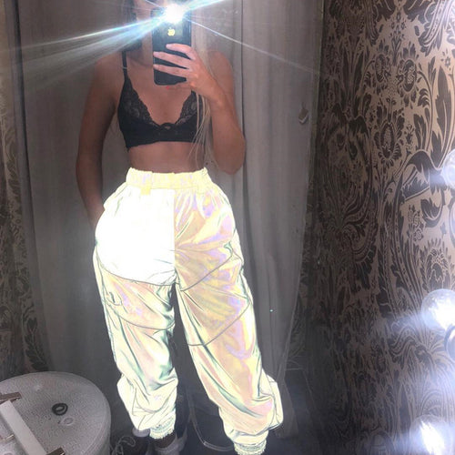 Damen Sportliche Jogginghose im modernen Schnitt mit kontrastierenden Nähten EB