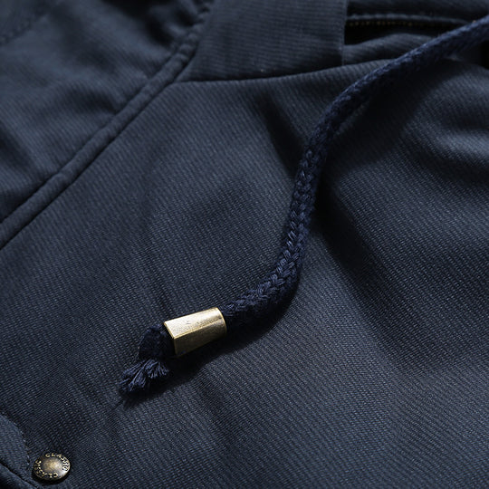 Herren Wasserabweisende gefütterte Parka mit Kapuze Thermofutter und Mehreren Taschen EB