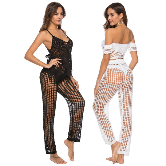 Damen eleganter Häkel-Strandsarong EB