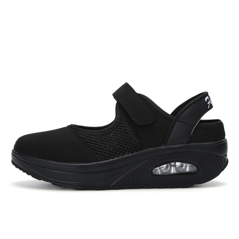 Damen Sportliche Slip-On Aqua-Schuhe mit praktischem Klettverschluss EB