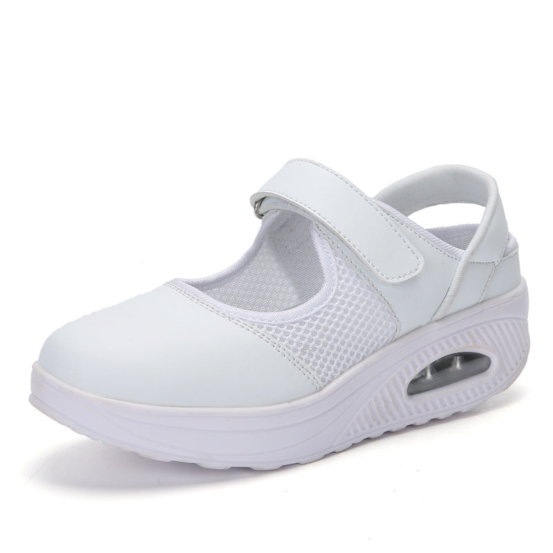 Damen Bequeme Mary Janes mit atmungsaktivem Netzmaterial EB