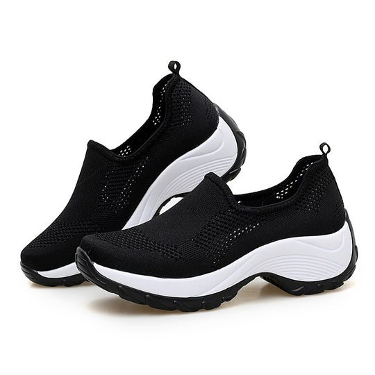 Damen Atmungsaktive Slip-On Sneakers mit rutschfester Sohle EB