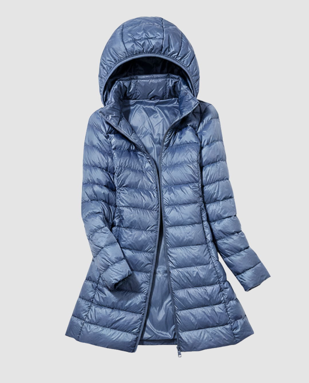 Damen Ultraleichte Daunenjacke mit Kapuze | EB