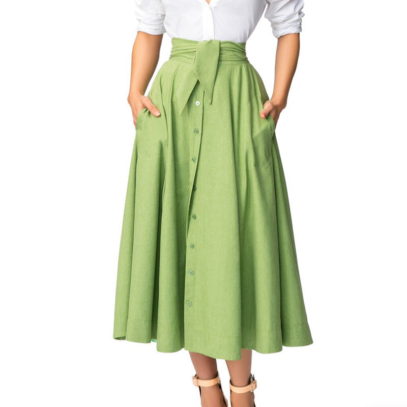 Damen Lockere Bluse mit Rüschenärmel und Knopfleiste EB