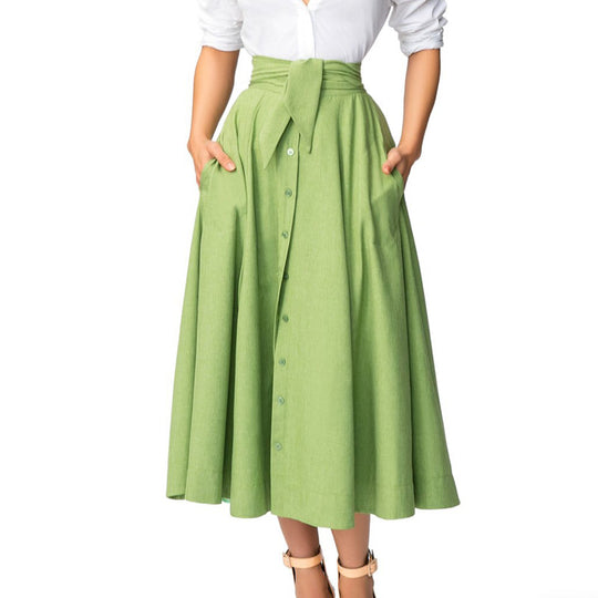 Damen Lockere Bluse mit Rüschenärmel und Knopfleiste EB