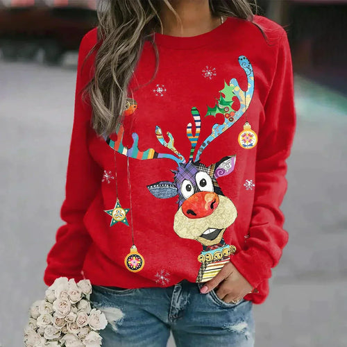 EB | Weihnachts pullover aus weichem Strickstoff mit Muster - Unisex Winter