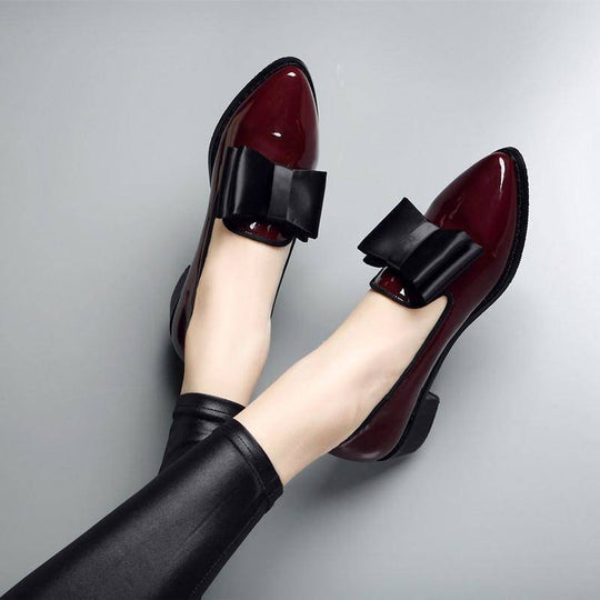 Damen elegante Slipper mit dekorativem Schleifendetail EB
