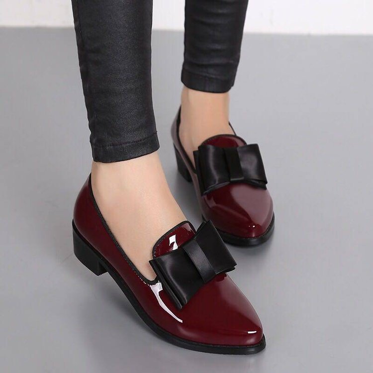 Damen elegante Slipper mit dekorativem Schleifendetail EB