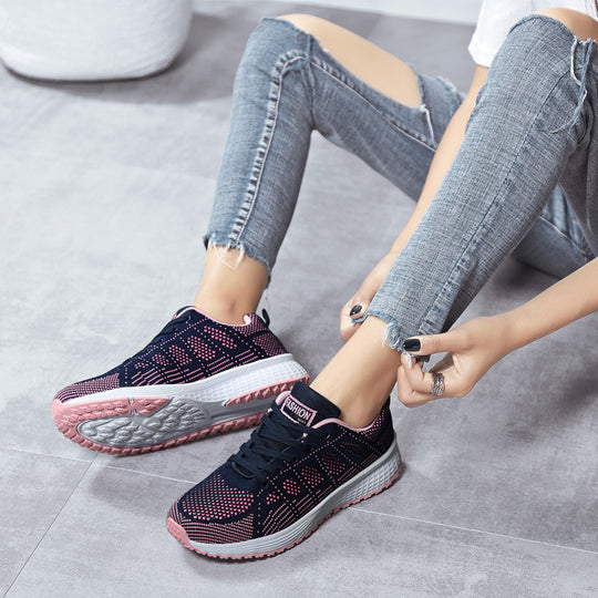 Damen Atmungsaktive Lauf-Sneaker mit flexibler Sohle und gemütlicher Dämpfung EB