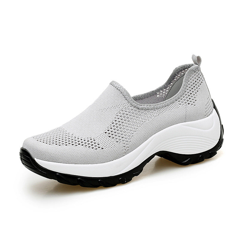 Damen Atmungsaktive Slip-On Sneakers mit rutschfester Sohle EB