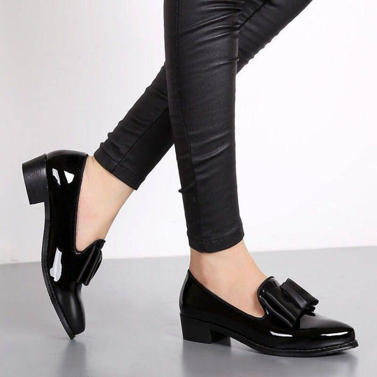 Damen elegante Slipper mit dekorativem Schleifendetail EB