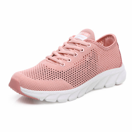 Damen nan leichte Netz-Freizeitsneaker mit perforiertem Obermaterial und flexibler Wellenlaufsohle EB