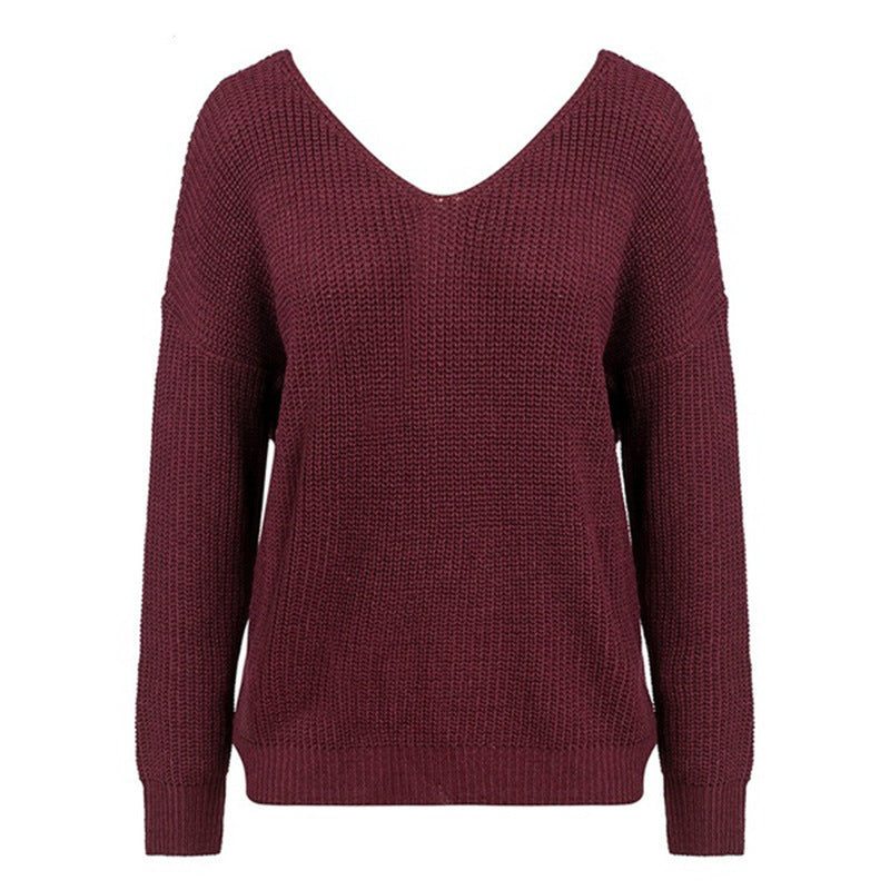 Damen Strickpullover mit Twist-Detail und Perlenbesatz EB