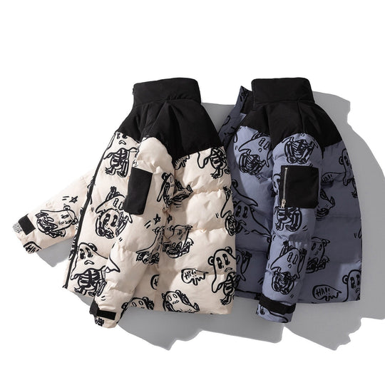 EB | Bedruckte wattierte Jacke