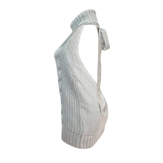 Damen Strickkleid mit hohem Kragen und raffiniertem Rückendetail EB