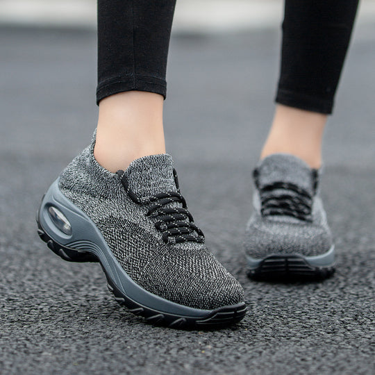 Damen nan gestrickter Sockensneaker mit Luftkissenlaufsohle und elastischem Strickobermaterial EB