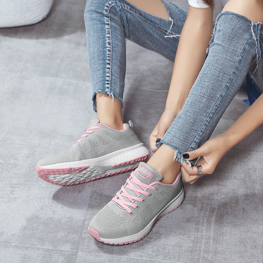 Damen Atmungsaktive Lauf-Sneaker mit flexibler Sohle und gemütlicher Dämpfung EB
