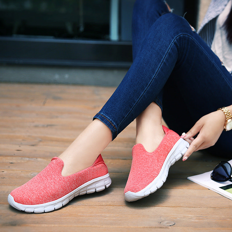 Damen Komfortable Slip-On Sneakers aus atmungsaktivem Mesh-EB