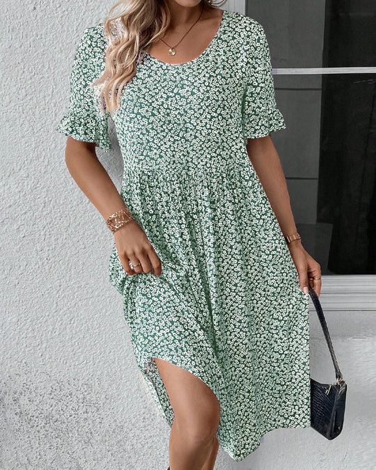 EB - Elegantes Kleid mit floralem Muster