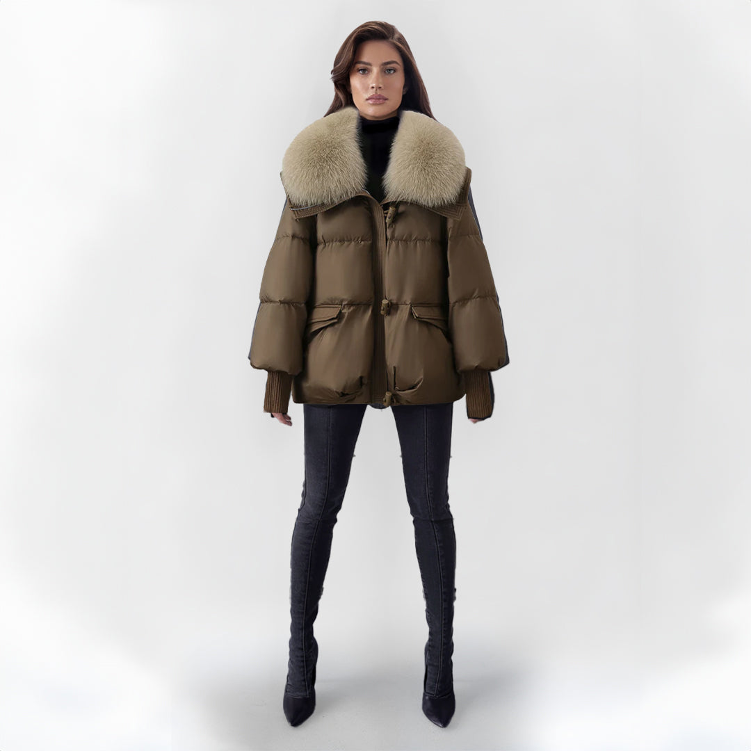 EB | Pufferjacke mit Kunstpelzkragen