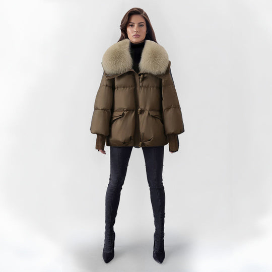 EB | Pufferjacke mit Kunstpelzkragen