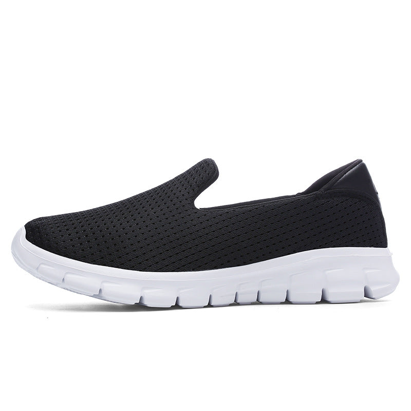 Damen Komfortable Slip-On Sneakers mit atmungsaktivem Obermaterial EB