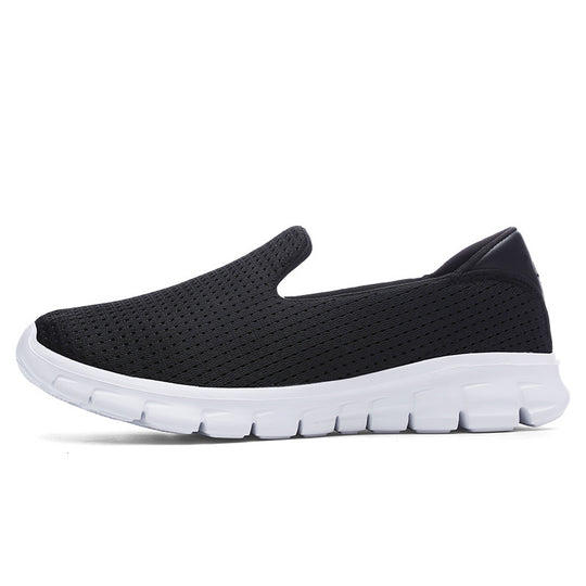 Damen Komfortable Slip-On Sneakers mit atmungsaktivem Obermaterial EB