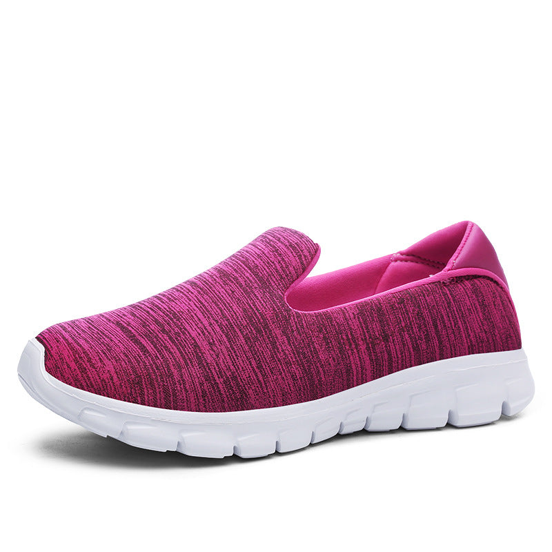 Damen Komfortable Slip-On Sneakers mit atmungsaktivem Obermaterial EB