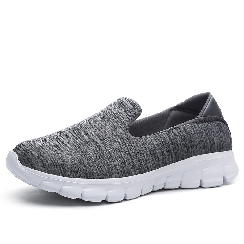 Damen nan leichter Schlupfschuh aus Strickgewebe mit flexibler Dämpfungssohle und gepolstertem Fußbett EB