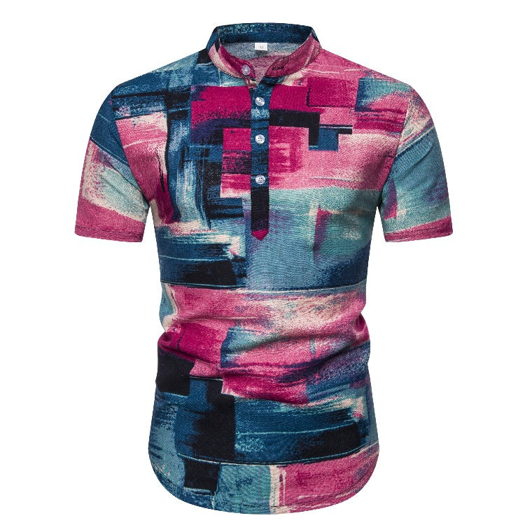 Herren modisches Kurzarmhemd EB