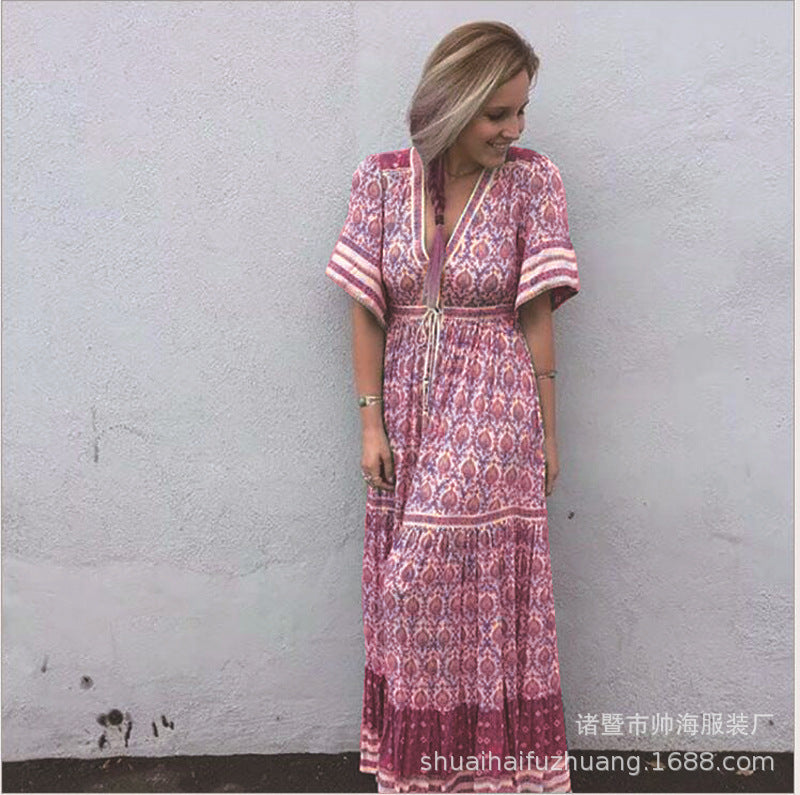 EB | Kleid mit böhmischem Print
