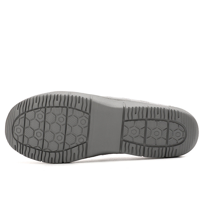 Damen nan elastische Strick-Slipper mit verstärkter Zehenkappe und rutschfester Flexsohle EB