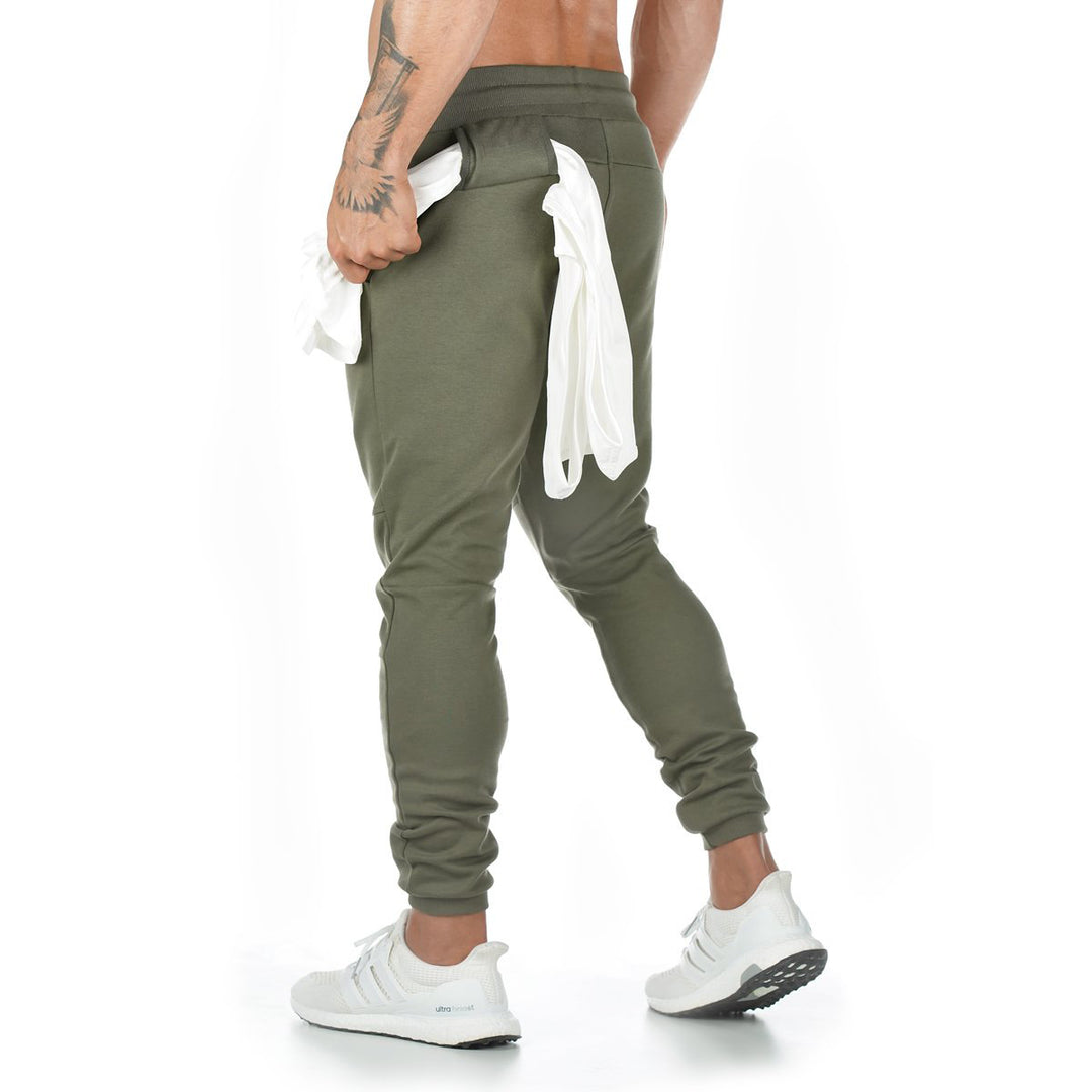 Herren bequeme Jogginghose mit praktischen Reißverschlusstaschen und elastischem Bund EB