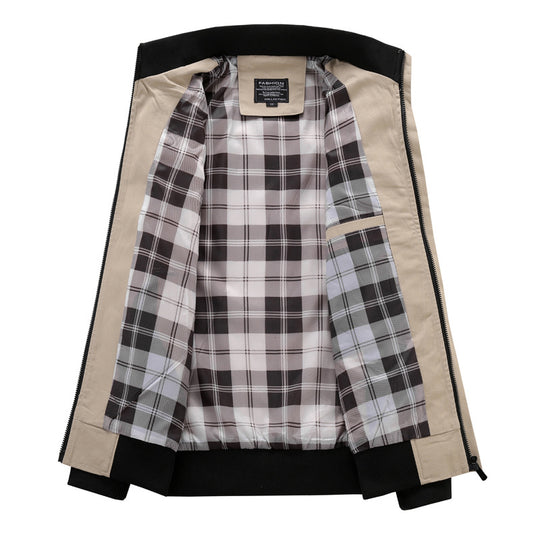Herren stylische Freizeitjacke im modernen Biker-Stil EB